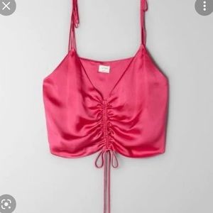 Aritzia Wilfred Verso Cami in Hot Pink
